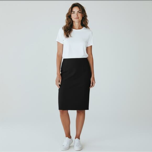 Cynthia Steffe Black Midi Skirt - Picture 2 of 5